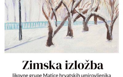 Likovna izložba zimske tematike Matice hrvatskih umirovljenika Novi Zagreb